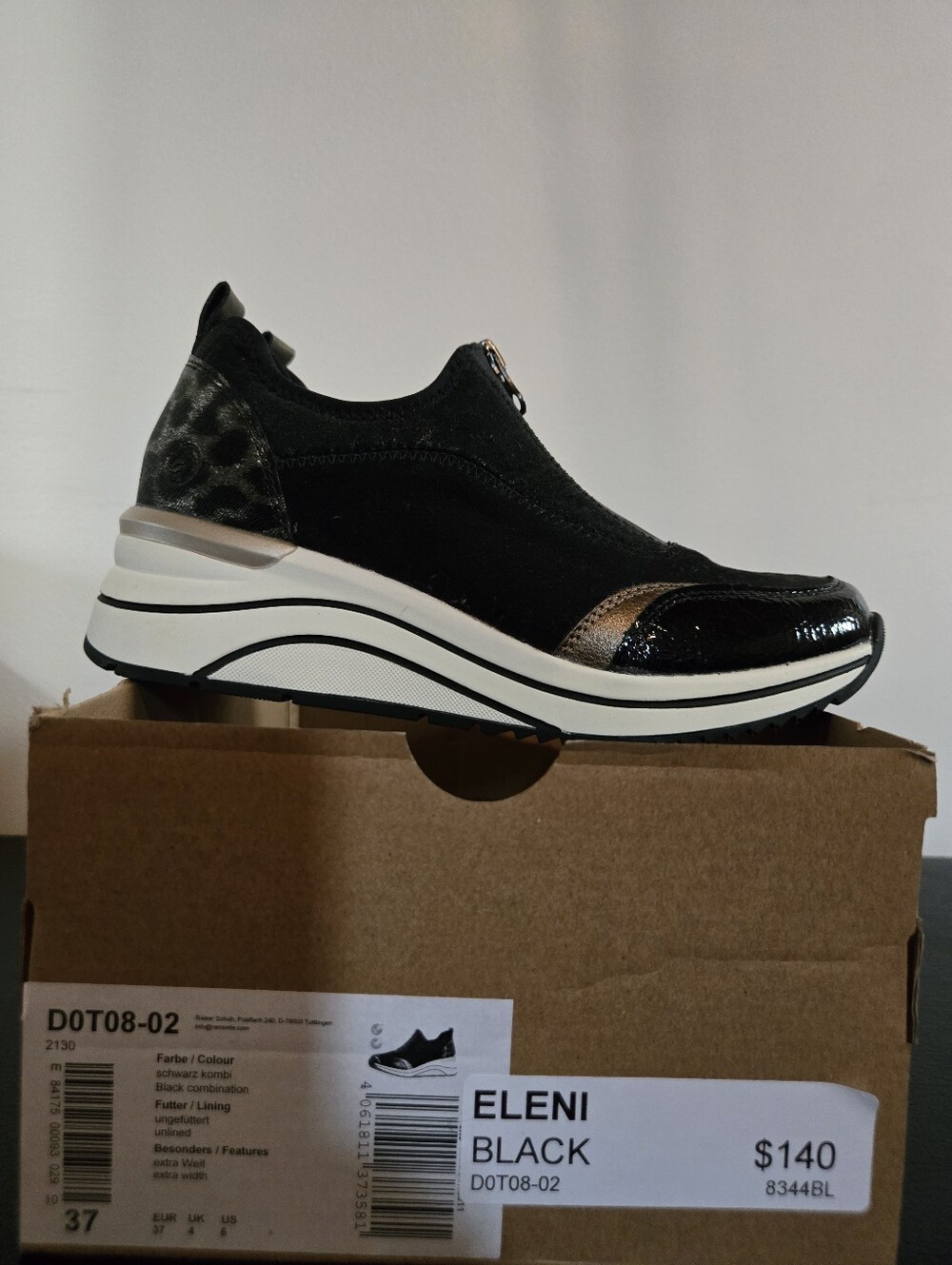 Eleni Black Women's Platform Sneaker